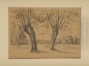 Environs D'auvers, Etude D'arbres by Maximilien Luce