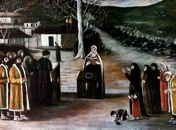 Prayer in a Village - view 1