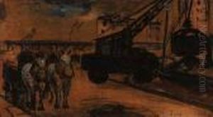 Chantier Au Pont De Grenelle by Maximilien Luce