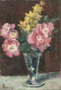 Vase De Fleurs by Maximilien Luce