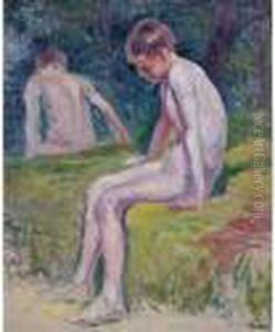 Baigneur. by Maximilien Luce