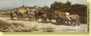 Les Carriers.
 Signee: Luce by Maximilien Luce