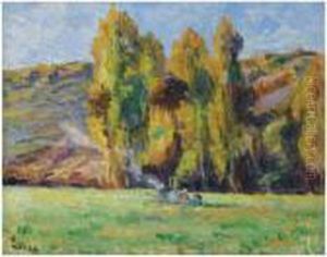 Paysage A Bessy Sur Cure by Maximilien Luce