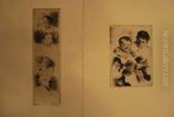 [etudes De Visages, Meres Et Enfants]. Vers 1890. - view 1