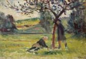 Pommiers A Eragny by Maximilien Luce