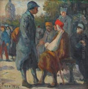 Soldats De Retour Du Front by Maximilien Luce