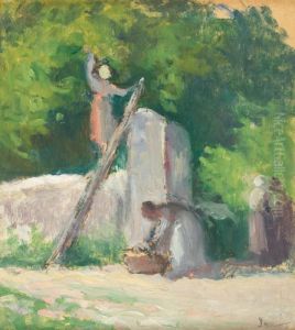 La Cueillette Des Pommes by Maximilien Luce