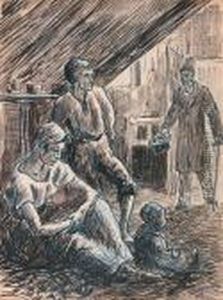 La Visite Aux Malheureux by Maximilien Luce