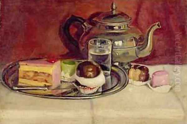 Still Life with Cakes and a Silver Teapot - view 1