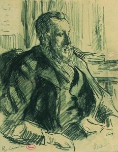 Portrait De Georges Lecomte, Ecrivain by Maximilien Luce