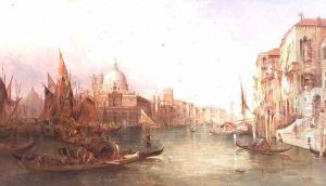 A View of the Grand Canal, Venice by Alfred Pollentine