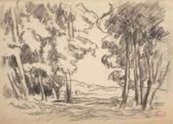 Paysage Aux Grands Arbres - view 1