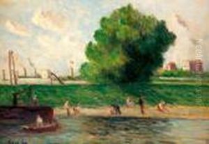 Banlieue Parisienne, Bord De Seine, 1830 by Maximilien Luce