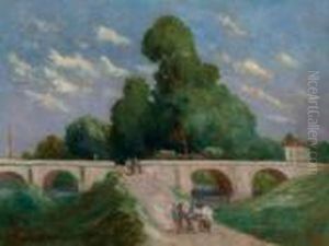 Le Pont Sur Le Loing, A Montargis by Maximilien Luce