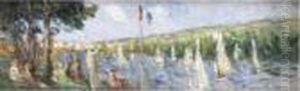 Regates A Meulan by Maximilien Luce