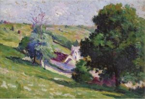 Moulineaux, Le Bouque De L'arbres A L'entree Du Village by Maximilien Luce