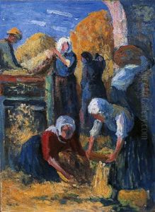 La Moisson A Kermouster by Maximilien Luce