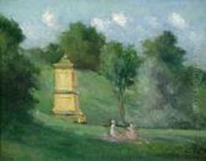 Picnic In The Garden by Maximilien Luce