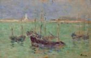 Bateaux Au Large Du Port by Maximilien Luce