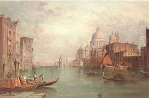 Santa Maria della Salute on the Grand Canal, Venice by Alfred Pollentine