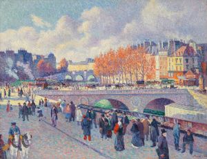 La Seine Au Pont Saint-michel by Maximilien Luce
