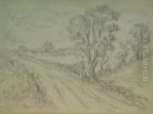 Country Path With Trees by Maximilien Luce