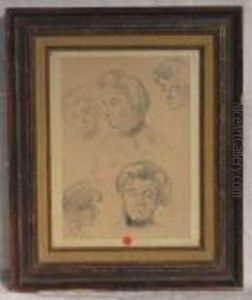 Etude Pour Un Portrait De Femme by Maximilien Luce