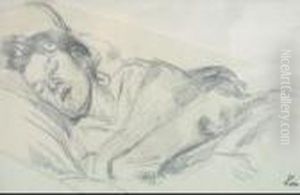 Jeune Femme Endormie by Maximilien Luce