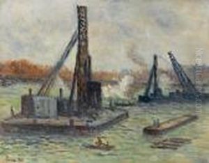 Travaux Sur La Seine by Maximilien Luce