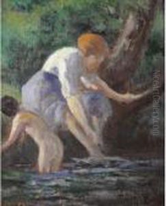 La Baignade by Maximilien Luce