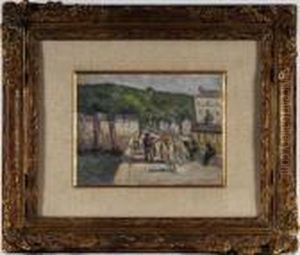 Luce, ,promenade Sur Le Quai by Maximilien Luce