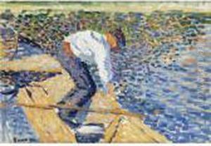 Le Pecheur De Vers De Vase by Maximilien Luce