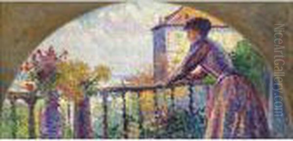 Property From A Private French Collection
Paris, Rue Cortotmadame Luce Au Balcon - view 1