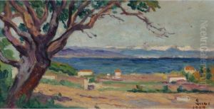 La Baie Des Canebieres A Saint Tropez by Maximilien Luce