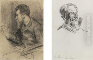 I) Portrait De Georges Seuratii) Portrait D' Henri-edmond Cross by Maximilien Luce