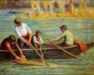 Mericourt, Les Ramasseurs De Bois, Circa 1930 by Maximilien Luce