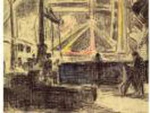 L'acierie A Charleroi, Vers 1895 by Maximilien Luce