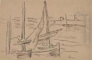 Etude Des Bateaux by Maximilien Luce