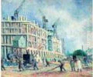 Constructeur, Gare De L'est 1929 by Maximilien Luce