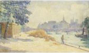 Pecheur Sur Les Quais by Maximilien Luce