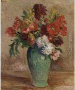 Vase De Fleurs by Maximilien Luce