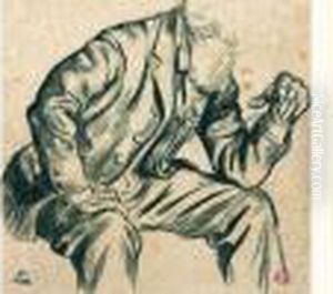 Etude Pour Le Portrait De Henri Edmond Cross by Maximilien Luce