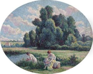 Moulineux, Baigneuses by Maximilien Luce