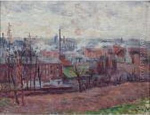 Paysage A Marchiennes (borinage Belge) by Maximilien Luce