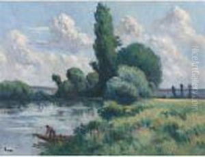 Rolleboise, Le Petit Bras De Seine by Maximilien Luce