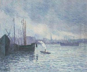 Le Port De Rotterdam by Maximilien Luce