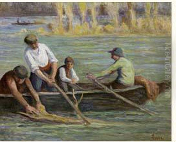 La Barque A Rolleboise Circa 1920 - view 1