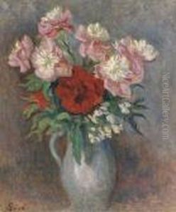 Bouquet De Pivoines by Maximilien Luce
