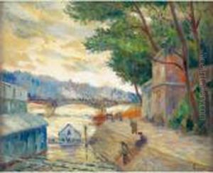 Bords De Seine A Paris by Maximilien Luce