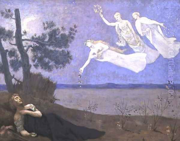 The Dream In his sleep he saw Love, Glory and Wealth appear to him, 1883 - view 1